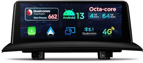XTRONS 10.25 Zoll Android 13 Autoradio Qualcomm 662 Octa Core 4GB 64GB Multimedia Player Eingebautes Car Play Android Auto 4G Bluetooth WLAN GPS Optional OBD DAB TPMS Für BMW X3 E83 M-Ask System