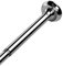 Tringle de tension ajustable ，Rail de rideau de douche en acier inoxydable sans poinçonnage Diamètre de la barre de séchage 75mm ，Tube 27mm Ne rouille jamais, anti-dérapant,Silver-150~220CM