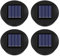 Solar Ersatzdeckel 8 cm für Solarleuchte Außenlaternen, 1.2V, IP44 Ersatzmodule für Solarlampen Warmweiß Licht, LED Solarmodule ersatz für Garten Laterne Terrasse Beleuchtung, 4 Stück