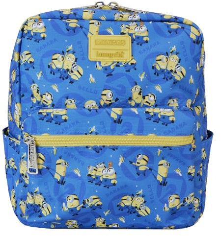 Loungefly Rucksäcke Ich - Einfach Unverbesserlich Kleiner Nylon Mini Rucksack Blau, mehrfarbig, S