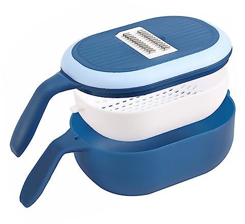 Mikinona 1Stk Gemüseschneider Mandolinenschneider Würfelschneider Küchensieb gemüsezerkleinerer manuell electric vegetable slicer aufschnittmaschine Gemüsereibe Eiweißtrenner Plastik