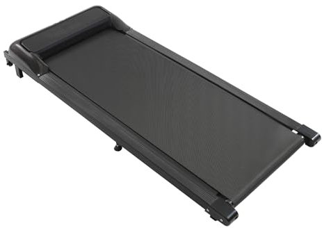 Laufband, flach, für zu Hause, 120 kg, 1 – 6 km/h, Mini-Laufband für zu Hause, mit Fernbedienung und LCD-Bildschirm, Verwendung zu Hause oder im Büro (schwarz)