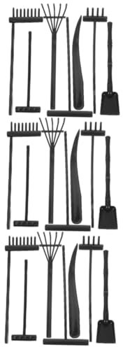 INOOMP 3 Sätze Sandrechen Japanisches Zen-Garten-Set Zen-Gartenrechen Rechen mit Zen-Muster Zen Garten sandbild sandmalerei Spielzeug Zen-Gartenzubehör Zen-Sandgartenrechen Plastik
