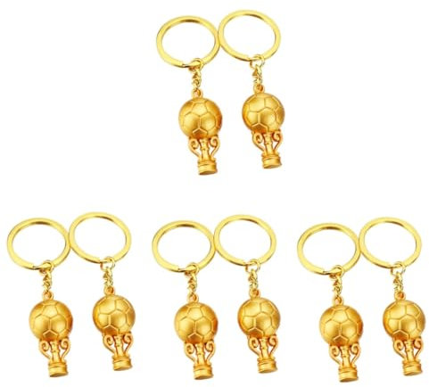 VANZACK 8stücke Fußball Schlüsselanhänger Goldene Trophäen Schlüsselanhänger Für Fans Kreative Und Einzigartige Geschenkidee Für Fußballpartys Und Sportevents