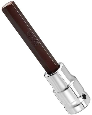 TA-VIGOR Hex Bit Socket, 1/2 Drive x H10 (10mm) Allen Key Socket, Premium S2 Steel Bits, Hex Bit with 100mm Length for Ratchet Wrench, Torque Wrench, Slide Bar, Impact Power Drills