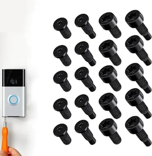 Video Doorbell Screws Replacement, Replacement Doorbell Screws, Security Doorbell Screws for Video doorbell, Video doorbell 2 and Pro, Doorbell Security Screw,Doorbell Accessories (20pcs)