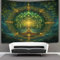 kaiyun Mandala-Muster Tapisserie Baum of Life Wandteppich Wandbehang Für Schlafzimmer Wohnzimmer Schlafsaal 150cmx200cm