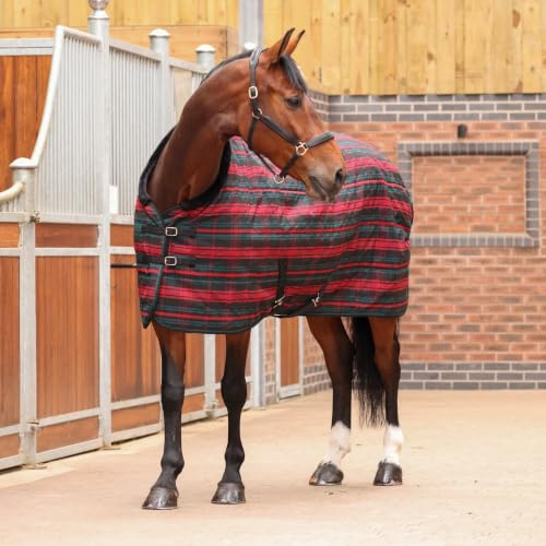 Shires Tempest Plus 200 Stable Rug - Red Tartan