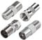 TUOLNK TV Luftadapter f männliche/weibliche TV -TV Koaxial Stecker Kit für Satellitenkabel, Antennenkabel, Luftkabel F Type to Coax Adapter Kit 4pcs