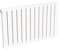 Radiateur blanc mural eau chaude horizontal acier double lame | 60 x 100 cm 1 435 Watt pour chauffage central | 4 raccordements 15x21 (1/2) NYTIA by NOYON & THIEBAULT
