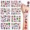 Temporäre Tattoos Kinder, 8 Blätter Spider Tattoo für Kinder, Cartoon Kindertattoos Deko Kindergeburtstag, Geburtstag Party Geschenk Kleine, Hautfreundliche Temporäre