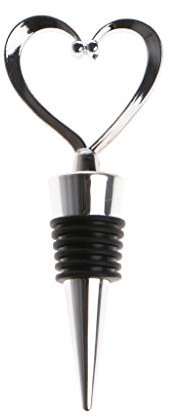 ROYJJ Elegant Love Heart Shaped Twist Thread Sealed Wine Bottle Stopper for Creative Heart-Shaped Wine Bottle Stopper