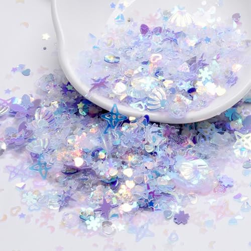 Tourima Meerjungfrau Deko Konfetti 1000PCS, Muscheln zum Basteln & Muschel Deko, Unterwasserwelt Kindergeburtstag Party Deko, Maritime Dekoartikel für Meerjungfrauen Geburtstag & Deko Kindergeburtstag