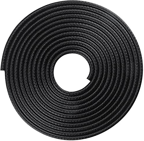 Car Door Edge Guards No Glue Black 16Ft/5M Universal Fit Rubber U Channel Trim for Cars Trucks SUVs(9x15mm Grip range 2～4mm)