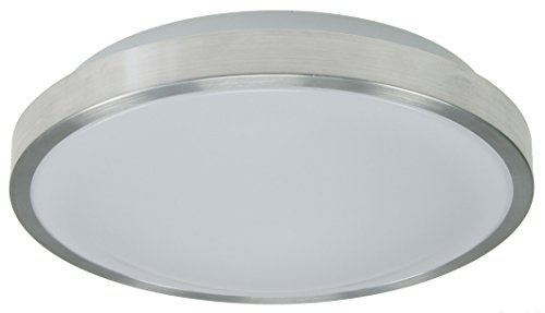 LED Aluminium Deckenleuchte FeuchtraumleuchteAcronica IP44 Matte Abdeckung geeignet für Badezimmer Küche Werkstatt Keller Wohnzimmer Büro (Neutralweiß 4500k, Durchmesser 26cm, 12Watt)