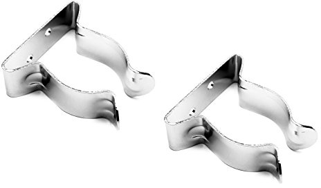 2 x Bootshakenhalter Ø 30-37 mm Schelle Gabel Paddel Rohr Edelstahl | Für Montageschrauben | 2 Stück