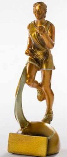 RaRu Leichtathletik-Pokal Resin-Figur Damen mit Wunschgravur