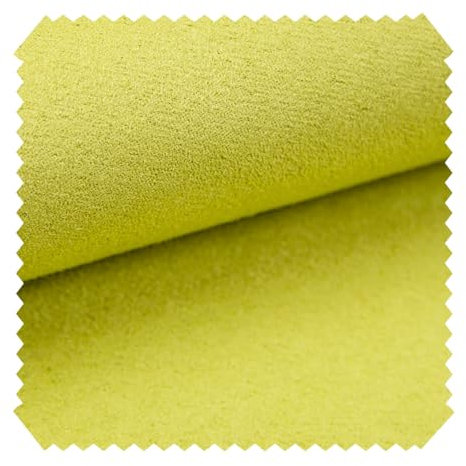 novely® Alpen Polsterstoff im Wildleder-Look | Bezugsstoff | Microfaser | Velours | Möbelstoff (63 Hellgrün)