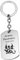 aplusashop Massiv ID Dog Tag Schlüsselanhänger Edelstahl mit Gravur nach Wunsch Anhänger (Mit beidseitiger Gravur)