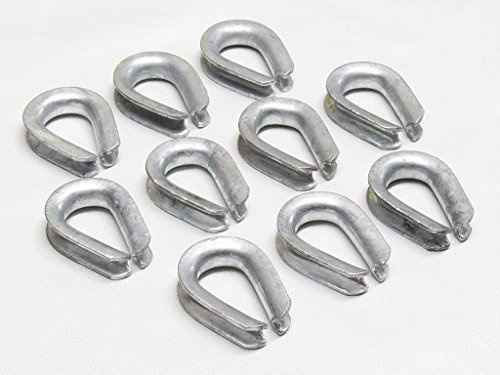 x10 9/16 US Fed Wire Rope Thimbles - 14MM FF-T276B Type 3 Galvanised