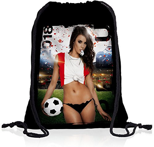 style3 WM 2018 Turnbeutel Rucksack Tasche Flagge WM EM Sport Beutel Festival Fahne Uni Schule, Land:Peru