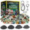 National Geographic Rock Tumbler Refill Kit – 1.36 kg of Rough Gemstones and Rocks for Tumbling Including Amethyst and Quartz – Rock Tumbler Supplies Include Rock Tumbler Grit