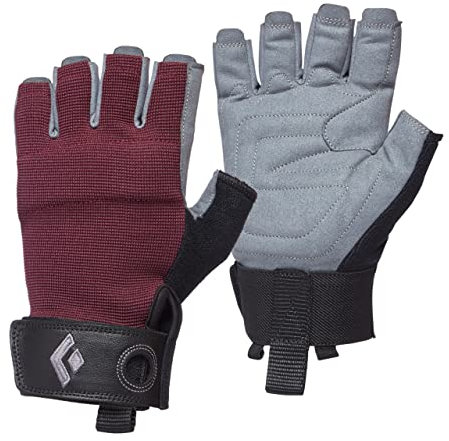 Black Diamond Women's Crag Half-Finger Gloves Kletter-Handschuhe, Bordeaux, Large