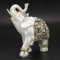 Hztyyier Elephant Figurines,6.7 Zoll Elefantenstatue mit weißer Farbe Vintage Style Lucky Elephant Ornament für Wohnkultur Büro Dekoration Sammlung