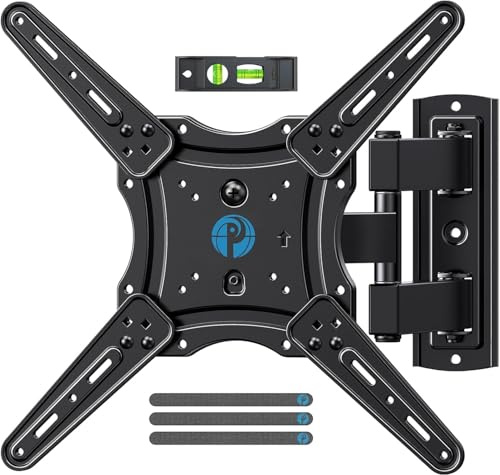 Pipishell Support Mural pour TV avec Bras articulé pivotant et pivotant pour la Plupart des écrans Plats LED 26 à 55 Pouces LCD OLED Plasma
