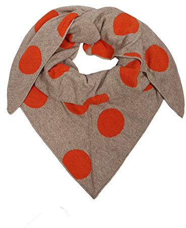 Zwillingsherz Dreieckstuch Stola Schal aus Kaschmir und Wolle für Damen Mädchen Jungen Kinder - Hochwertiges Cashmere Halstuch mit zeitlosem Muster Motiv - Damenschal für Sommer Herbst Winter