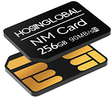 YAOMAISI Carte mémoire NM 256 Go 90Mo/s Compatible Uniquement avec Huawei P40 Series/P50 Series/Mate20 Series/Mate30 Series/Mate40 Series Carte NM