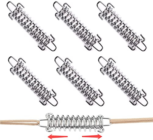 Ruikdly Muelles Toldo Vela 6 Piezas Resortes de Tensión de Tienda 10cm Tensor Resorte Acero al Carbono de Alta Resistencia Muelles para los Accesorios de la Tienda de Campaña de la Playa