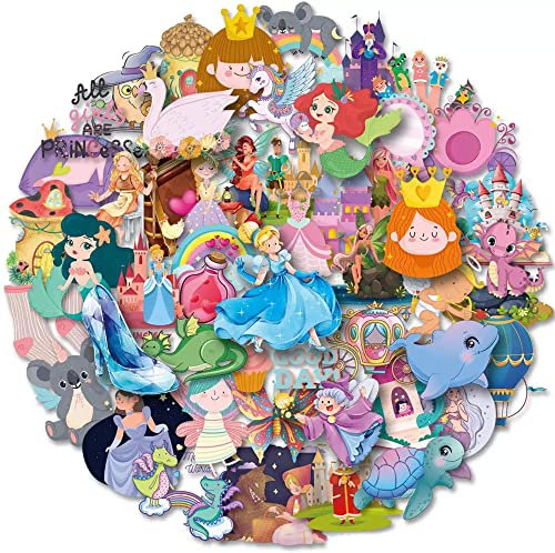 Aufkleber Prinzessin Meerjungfrau Kinder Mädchen Vsco Girl Sticker Scrapbooking Fahrrad
