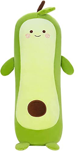 shineFinder 70cm Avocado Kuscheltier XXL Avocado Kissen Kawaii Plüschtier Avocado Stofftiere Avocado Plüschkissen Spielzeug Geschenk gefüllt für Kinder Mädchen Jungen