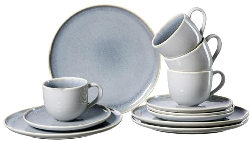 Ritzenhoff & Breker Kaffeeservice Skagen Stone, 12-teilig, Graublau