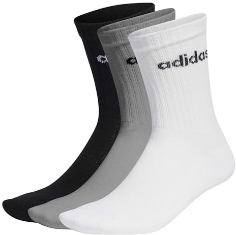 adidas Kids Crew Cushioned Socks 3 Pairs Cotton