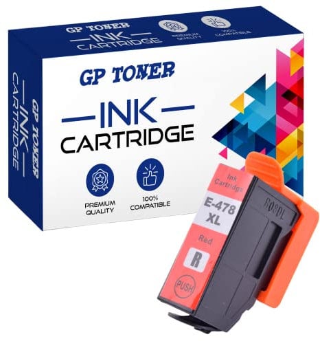 GP TONER Druckerpatronen Ersatz für Epson 478XL Tintenpatrone für Epson Expression Photo HD XP-15000 (Red)