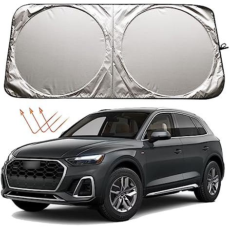 XHRING Parasol para parabrisas para Audi A4, A5, A6, A7, A8, Q3, Q5, Q7, Q8, S6, S7, S8, accesorios, parasol para ventana delantera de coche, protección solar para Audi RS5 RS7 2013-2024