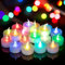 Yakpo 24 Pack Fast Colour Changing Tea Lights Battery Operated, Flameless Flickering Electric Coloured Votive TeaLights, Flicker LED Colourful Candles Bulk for Christmas Party Halloween Decorations