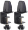 sourcing map Partition Support Bracket, 2pcs Adjustable Desk Divider Clamp Desk Privacy Panel Clamp for 3.2-9mm Thick, Black