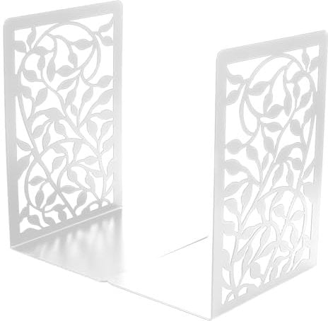 BRISKORE Serre-livres en métal pour étagère, porte-livres, CD, enfants, en métal