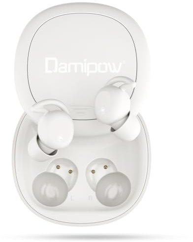 Damipow L39 Sleep Earbuds, Wireless Bluetooth Headphone for Sleeping, Noise Blocking, Ultra Small and Skin-Soft Silicone in-Ear Earbuds Designed for Side Sleepers, Snoring, Travel (skin color)
