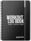 Gymwise Workout Log Book | A5 Size | 110+ Pages | Daily Tips & Quotes | Set Goals | Track Lifts, Weight & Cardio | Premium Fitness Planner (White)