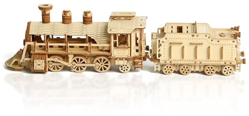 Foyucool 3D Puzzle Holzpuzzle für Erwachsene, DIY Zug