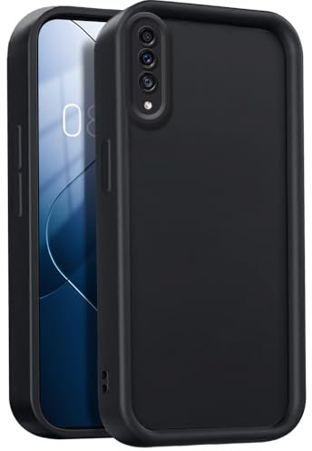 GOGME Coque pour Samsung Galaxy A50, Housse de Protection Intégrale en Silicone TPU Doux, Étui Antichoc Anti-Poussière - Noir