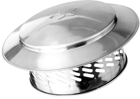 Regenschutz Für Schornsteine ​​aus Edelstahl | Schornsteinkappe Für Außenkamin Mit Feinem Gitterschutz | Robuste Lüftungsabdeckung Für Schornsteine, Abzugshauben Und Kanäle