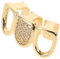 ANDRESLAD Goldene Zahngrills Hip-hop Zahnschmuck Goldfarbene Grills Für Partys Abnehmbarer Zahnschmuck Für Einzigartigen Look