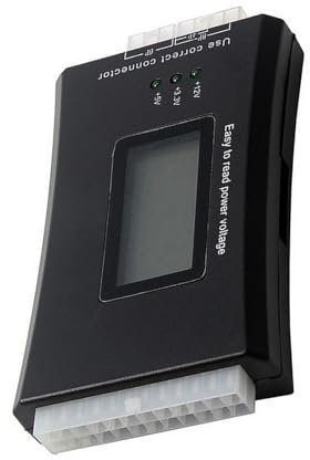 WASTEBIN Tester elettronico dell'alimentazione elettrica del computer con la chiara esposizione LCD non batteria all'utilizzo e alla portabilità della batteria