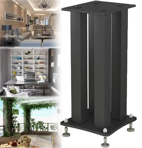 Support D'enceinte Sur Pied, Paire De Supports D'enceinte Robustes, Supports D'enceinte Universels À Vibrations Réduites, Avec Cadre En Acier Robuste,40cm