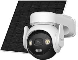 Imou 5MP Cámara Vigilancia 4G WiFi Dual, Grabación 24/7 AOV, Cámara Exterior Solar Sin Cable con Batería 10000mAh, Detección Humana, Visión Nocturna Color, Mode Privado, Incluye Sim y 32GB Tarjeta SD